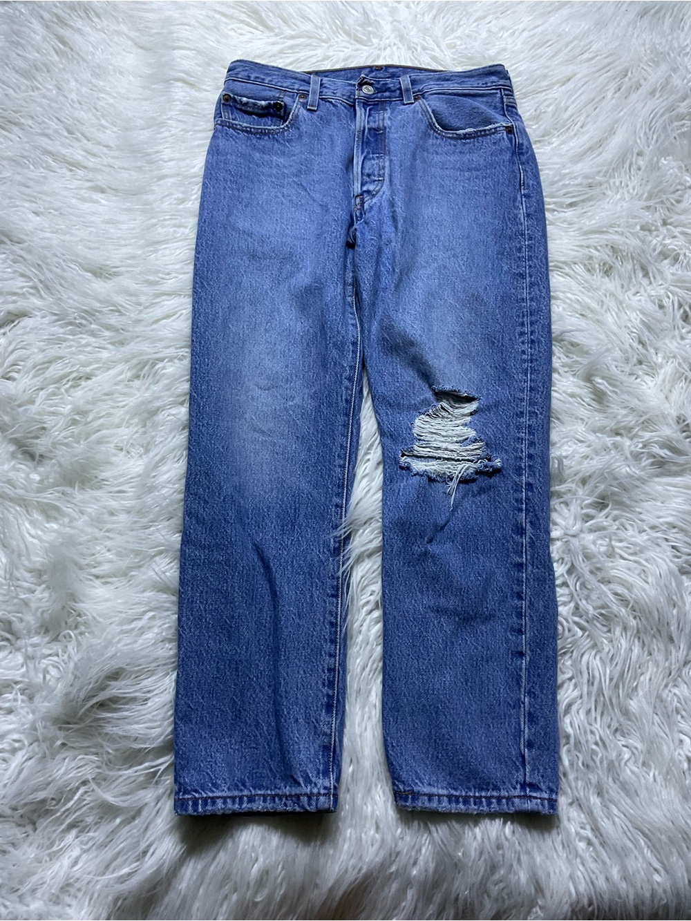 Levi's Premium 501 Cropped Jean - Women's Clothing in Athens Slide